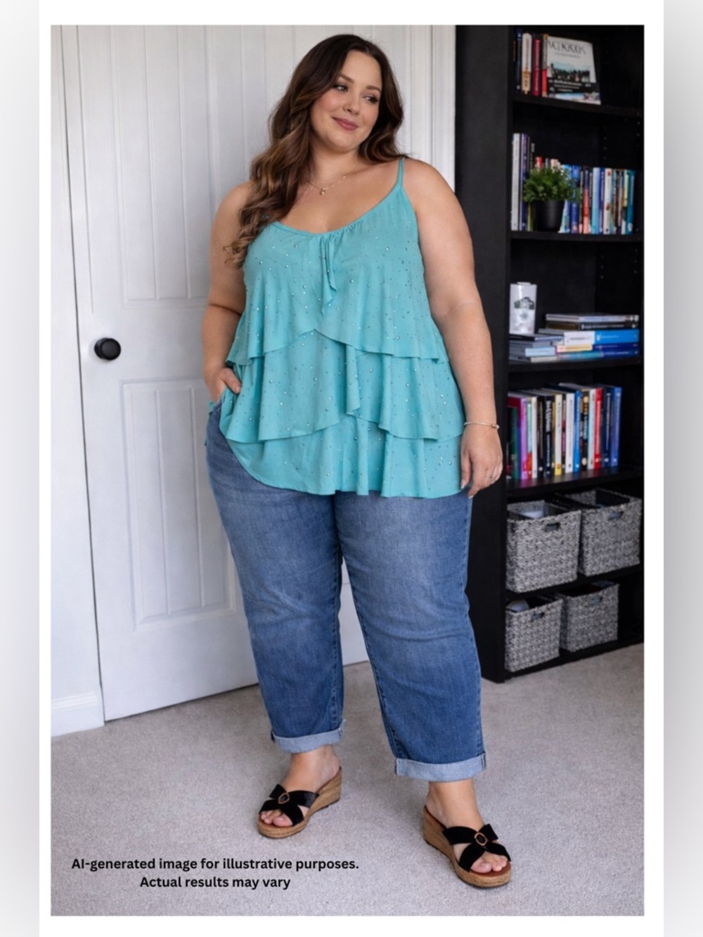 Lane Bryant Satin Cami Size 18 Blue Sleeveless Top